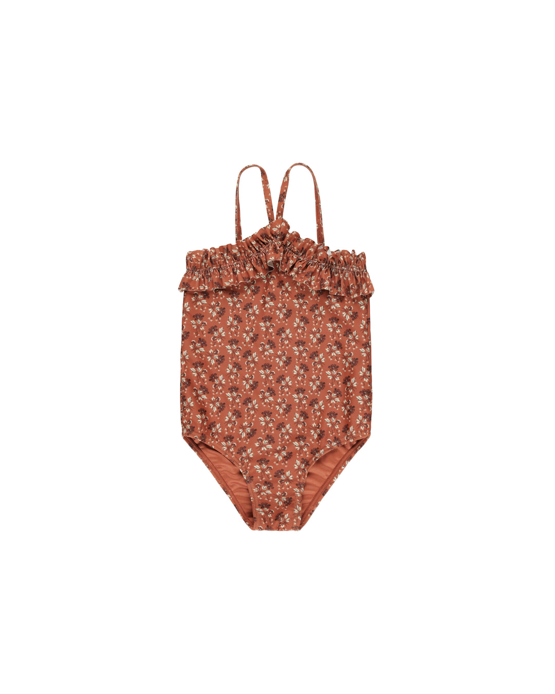 Rouched 1 Piece - Red Floral