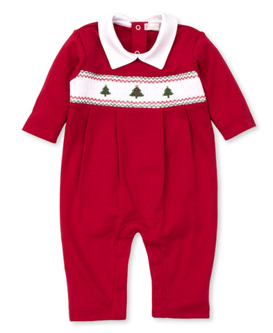 CLB Holiday Med-Playsuit w/ Hand Smk- Red