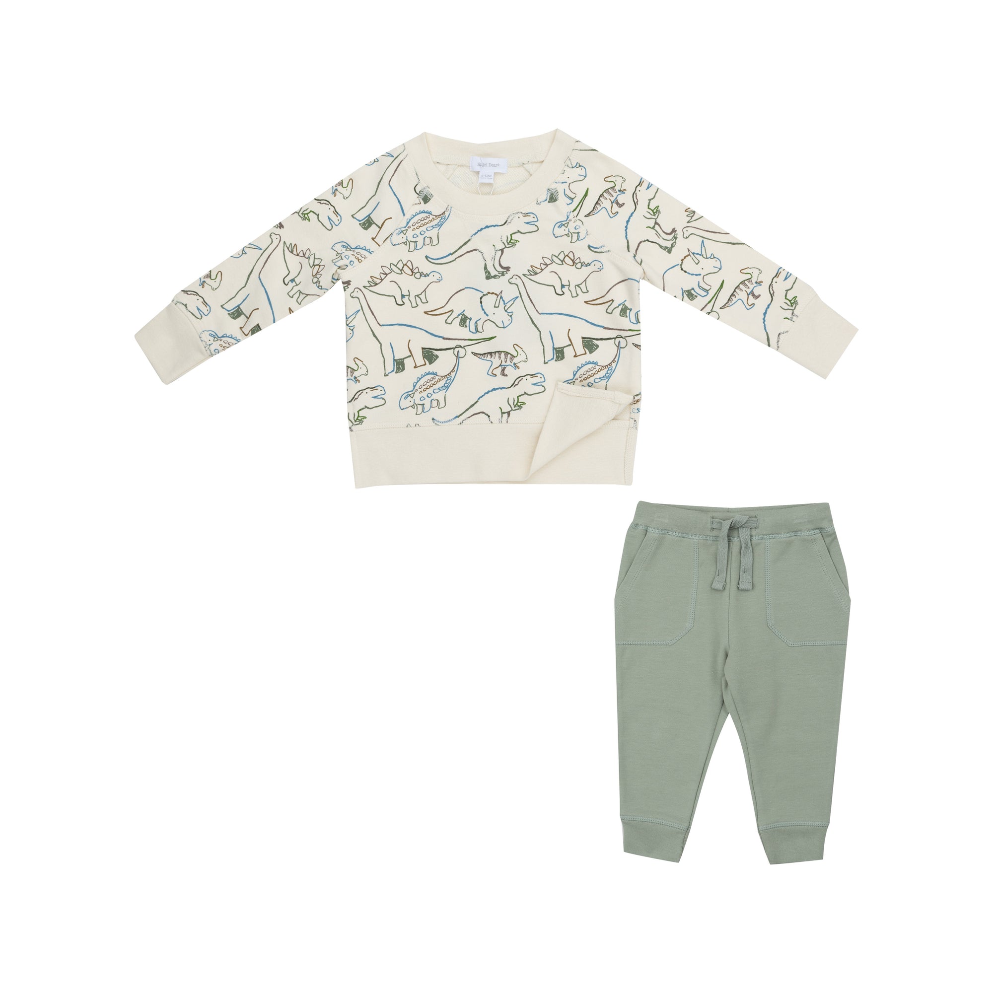 Sweatshirt/ Jogger Set- Artsy Dinos