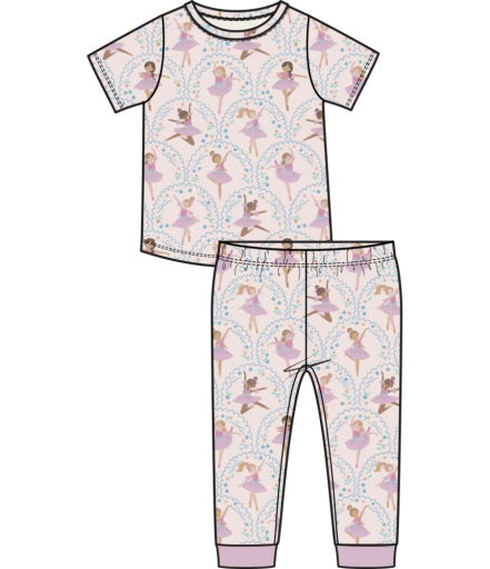 Bow Ballerinas S/S Loungewear Set