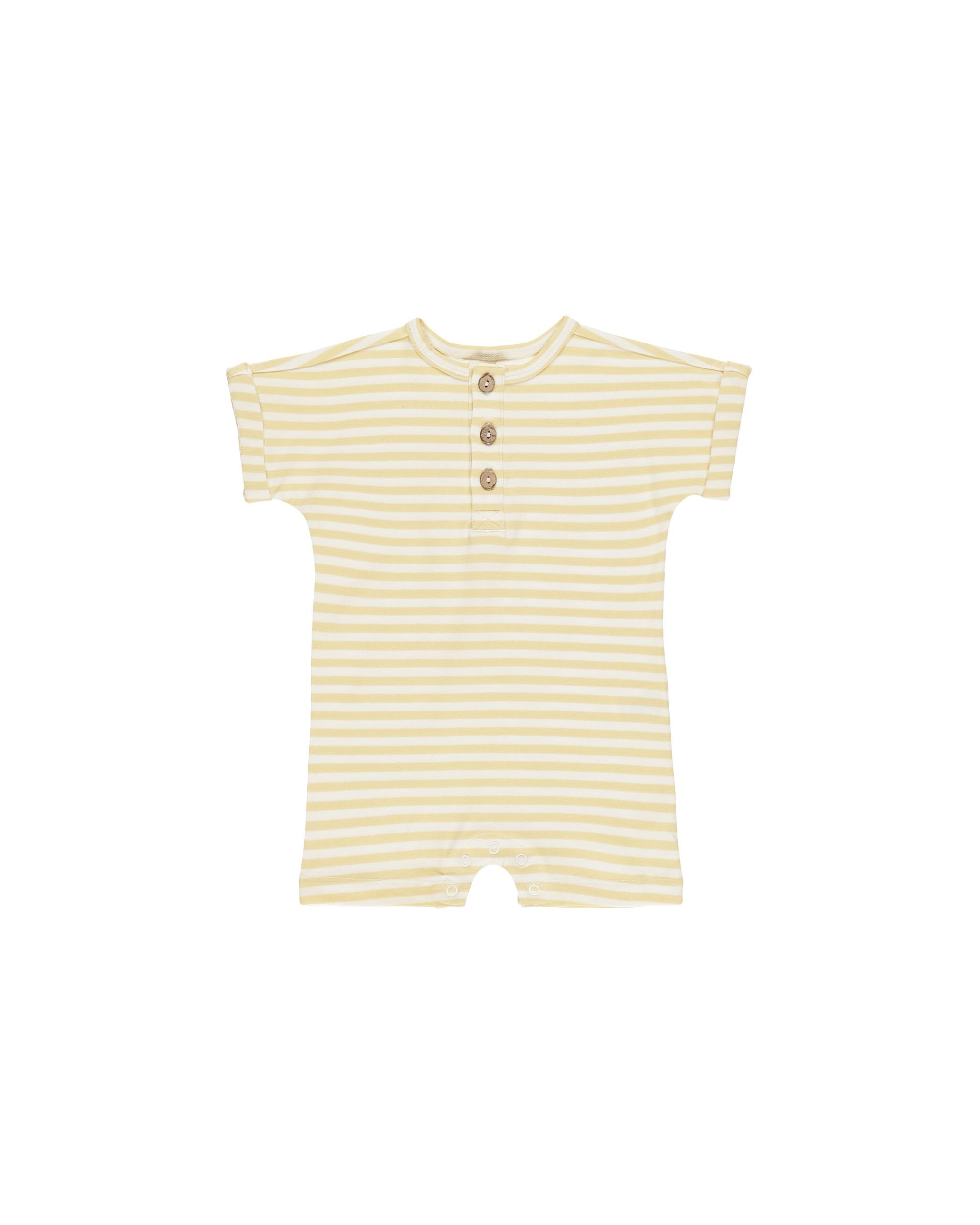 SS One-Piece- Yellow Stripe