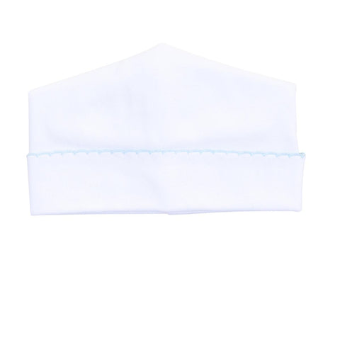 Trim Essentials Hat- White with Blue