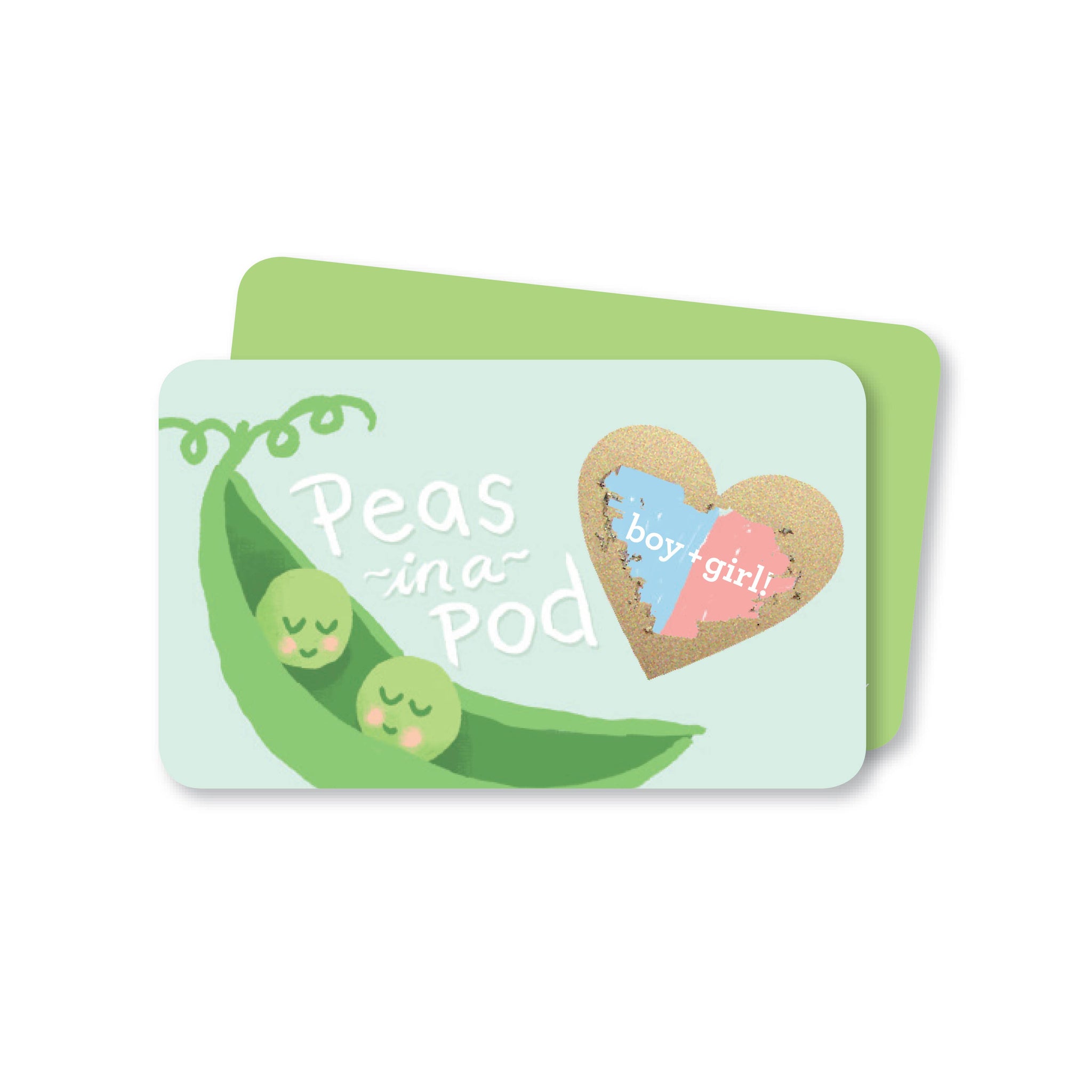 Gender Reveal Scratch-off Cards - Peas in a Pod