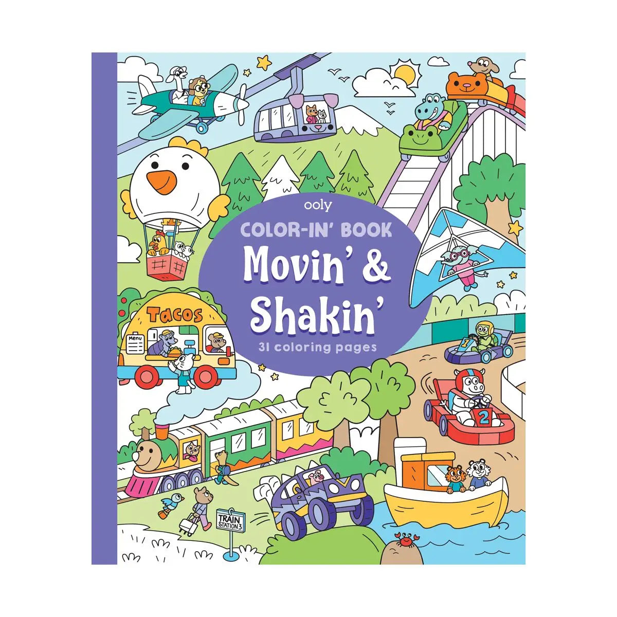 Color-in Book: Movin' & Shakin'
