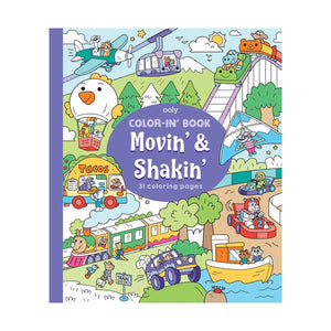 Color-in Book: Movin' & Shakin'