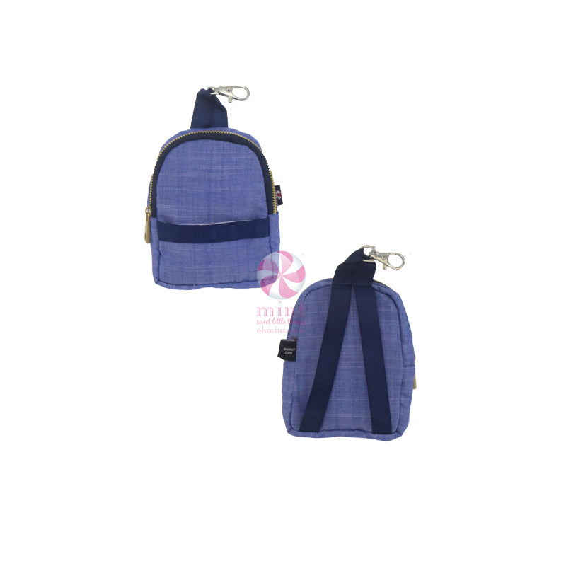 Teeny Tiny Backpack- Navy Chambray