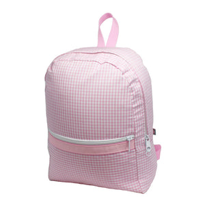 Medium Backpack- Pink Gingham