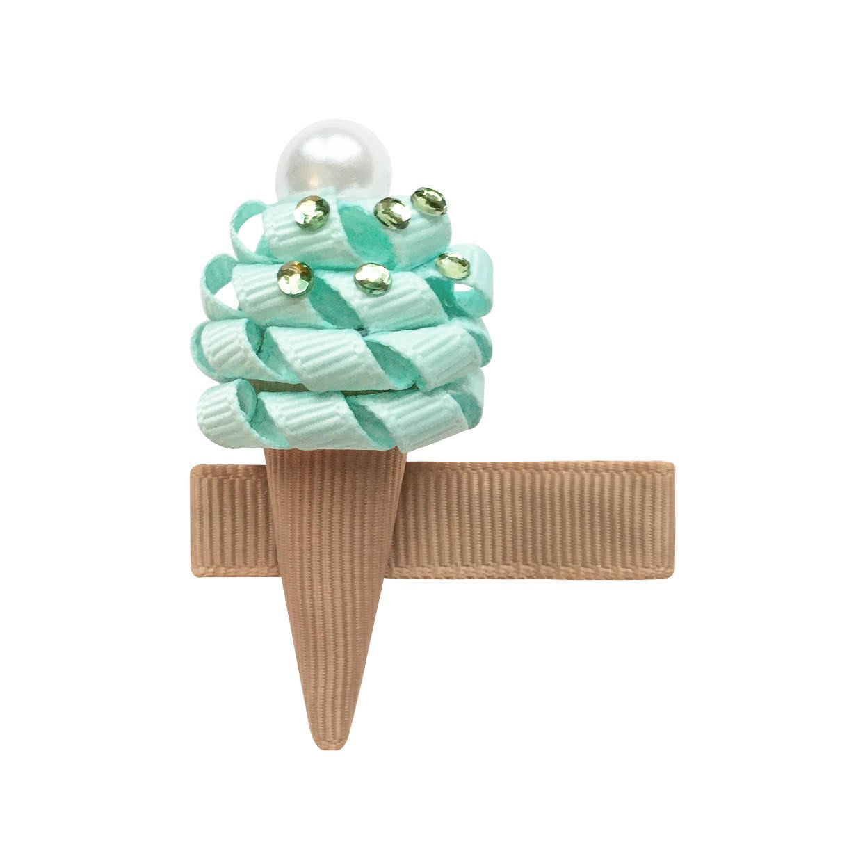 Alligator Clip-  Pistacio Ice Cream Cone