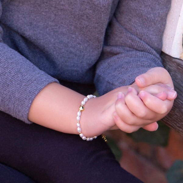 Gold Plated Pearl Baby & Children's Bracelet- Willow