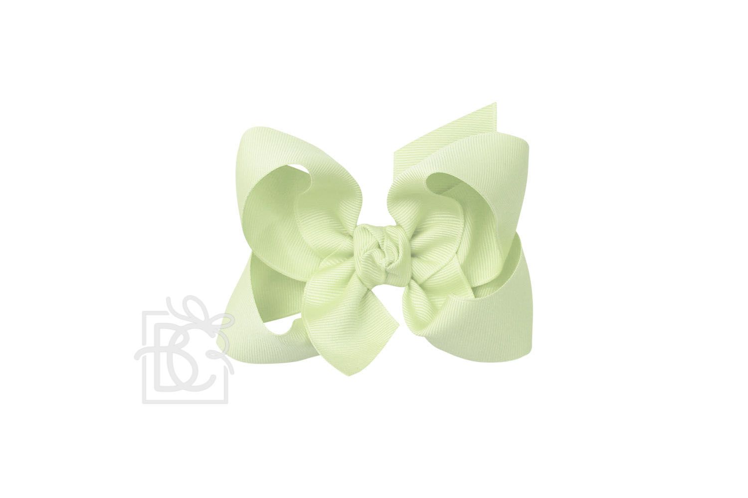 4.5 Bow w/Knot Allig. Clip- Sage