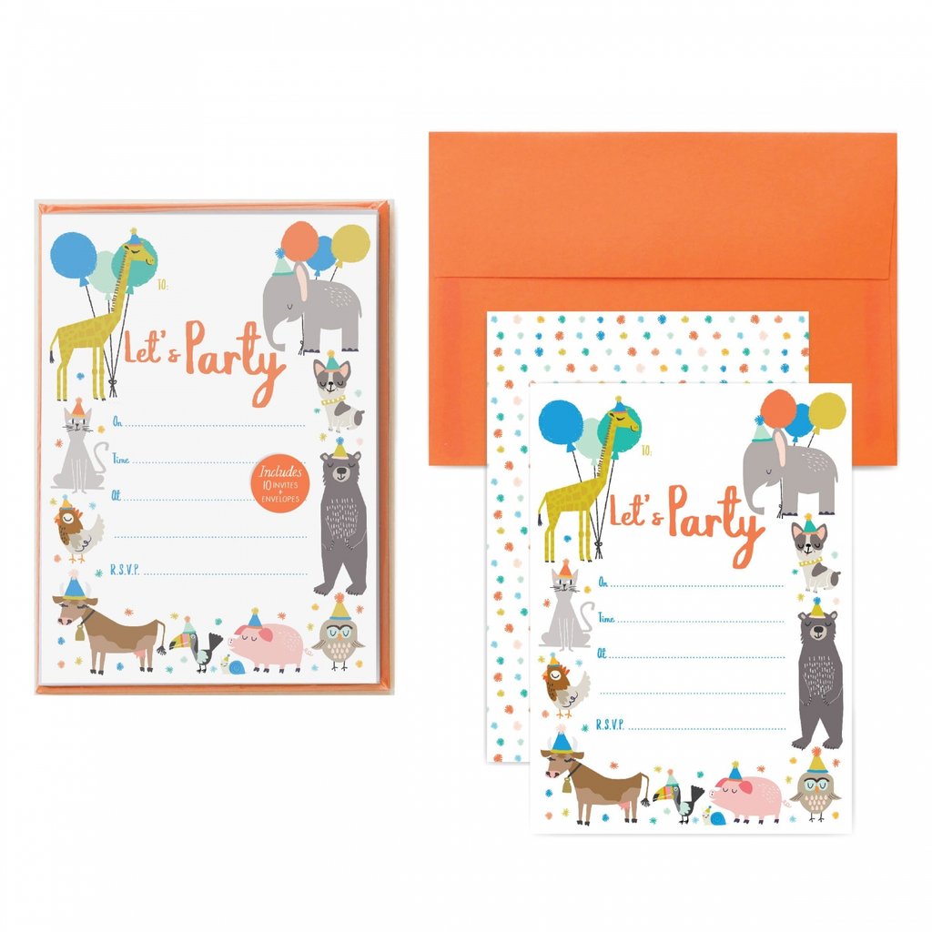 Party Invitations- Party Animal