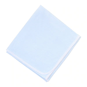 Essentials Mini Stripe Receiving Blanket- Blue