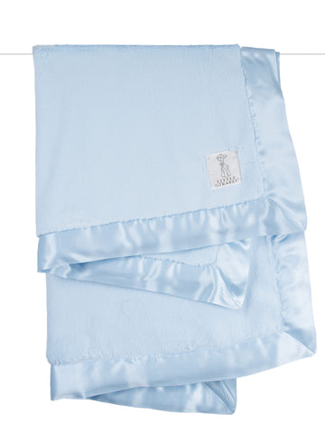 Luxe Solid Blanket- Blue