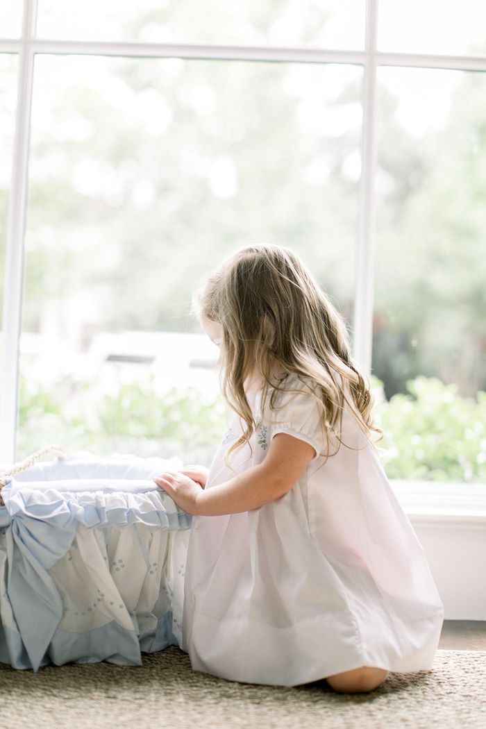 So Big Sister- White w/Blue