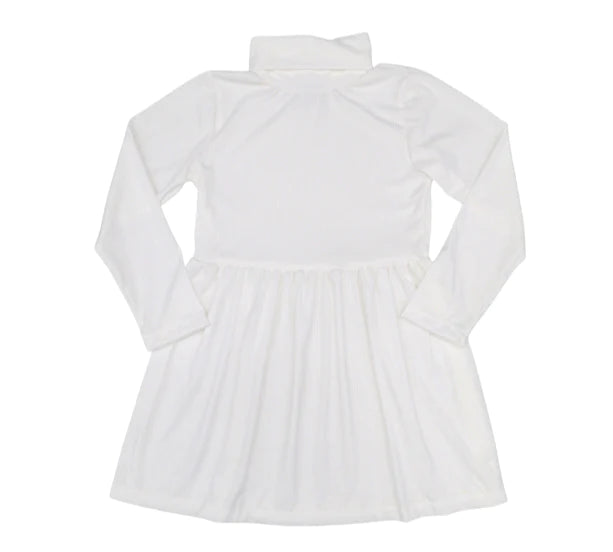 Libby Turtleneck Dress White