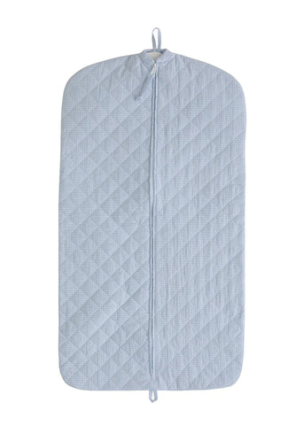 Quilted Luggage Garment Bag in Lt. Blue