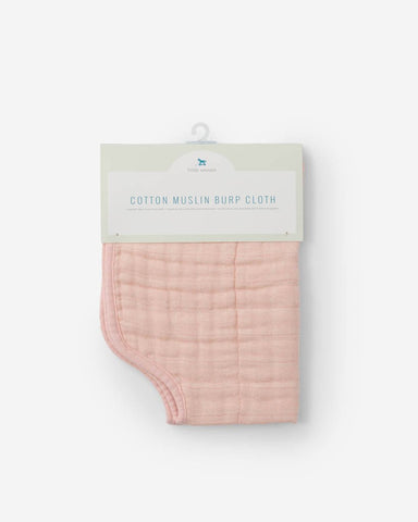Cotton Muslin Burp Cloth- Rose Petal