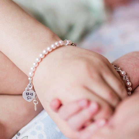 Big Sis (Pink) Sterling Silver Big Sis Child's Bracelet