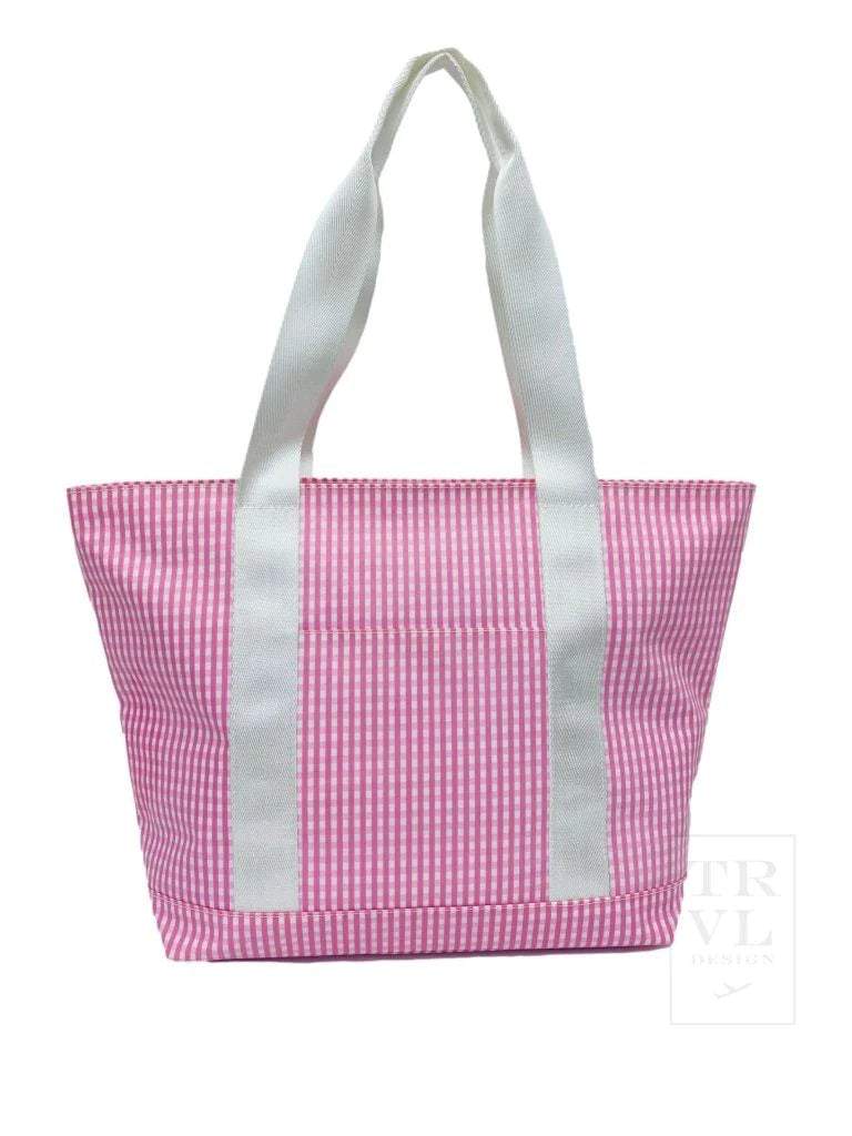 Classic Tote- Gingham Pink