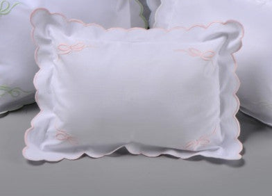 Four Bows Petite Pillow w/insert  10x14- Pink