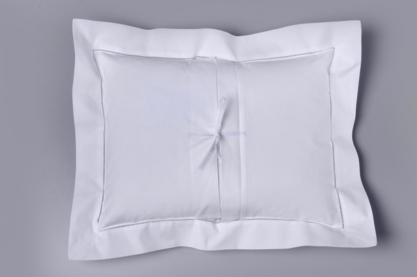 Petite Pillow w/insert  10x14- Blue Swiss Dots