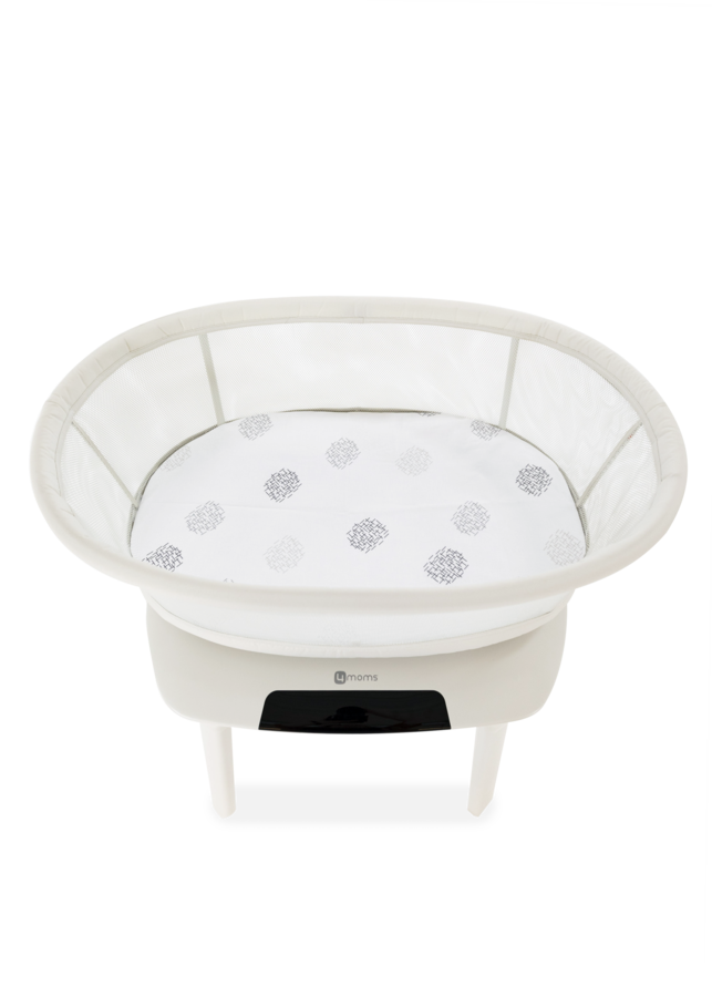 Mamaroo Sleep Cotton Bassinet Sheets- White Crosshatch