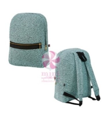 Medium Backpack- Aqua Cheetah