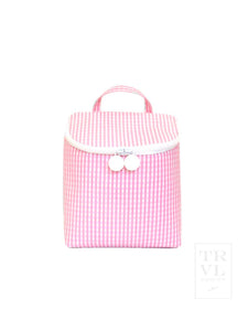 Take Away Insulated Bag- Gingham Pink