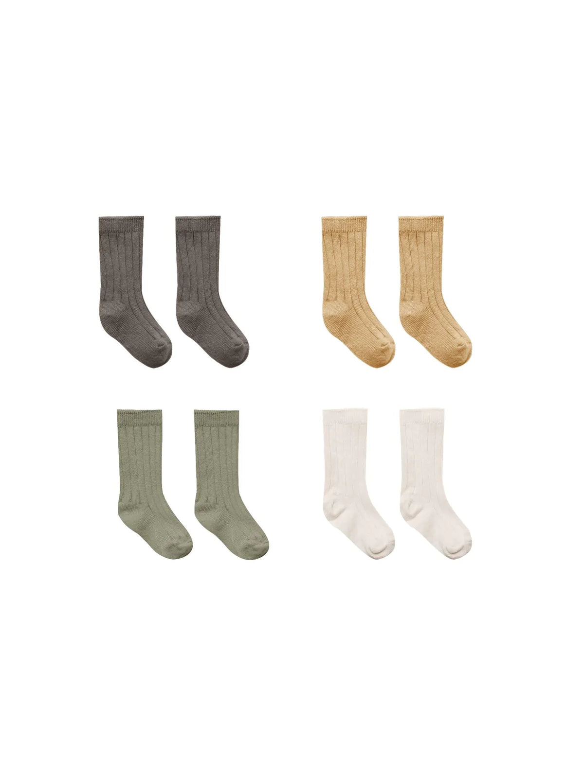 Ribbed Socks - Charcoal