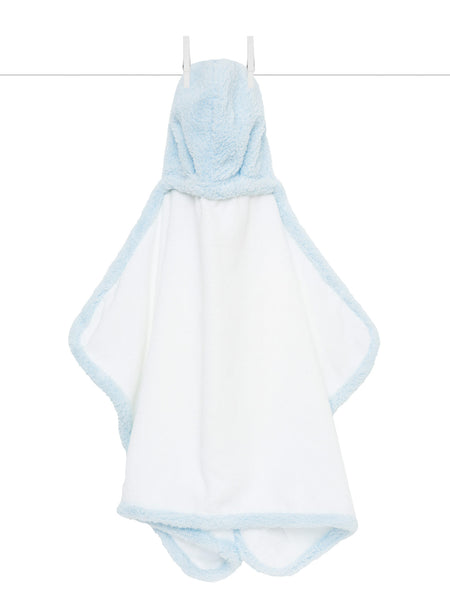 Chenille Hooded Towel- Blue