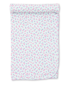 Ditsy Blooms Blanket- Mint
